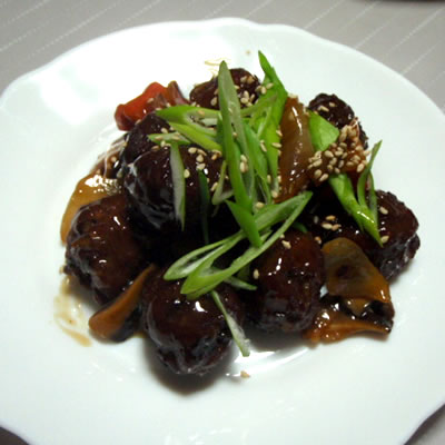肉団子の甘酢あん