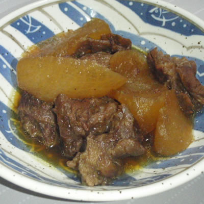 牛すじ大根煮込み（２）・わが家のグルメ
