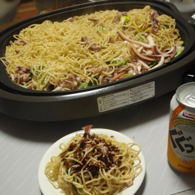 梅田屋の焼きそば+どろソース=最強コンビ(3)