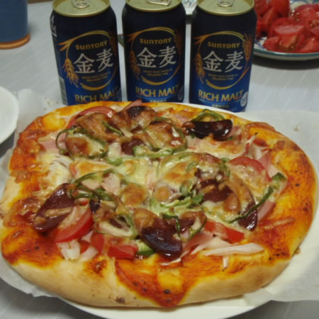 自家製ピザ