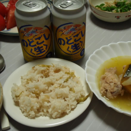 月山筍ご飯