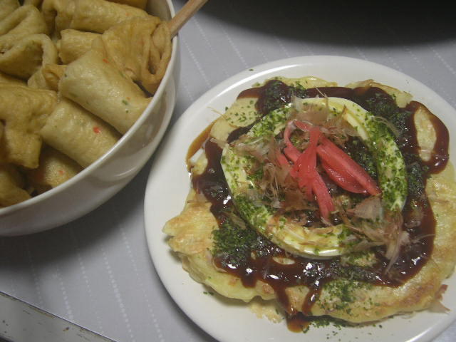 お好み焼き・いか・豚肉・オタフクお好みソース