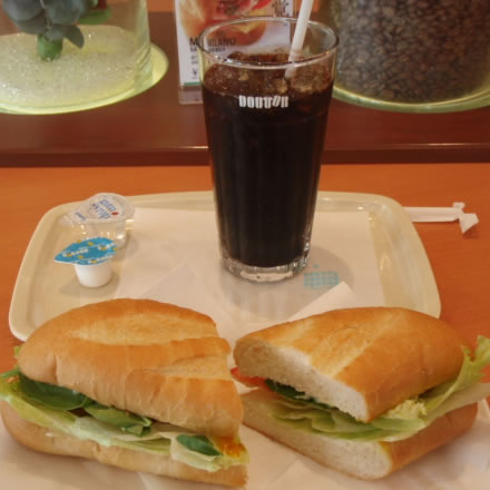 ドトール・ミラノサンドCセット