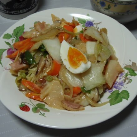 中華風五目焼きそば