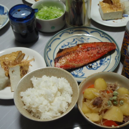 肉じゃが・ほっけみりん・厚揚げ＆大根おろし