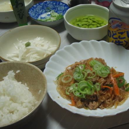 麻婆春雨・マーボーはるさめ・豆板醤・青森産長いも・わさび