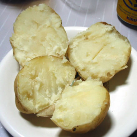 飛島産・ごどいもの威力・茄子の中華炒め