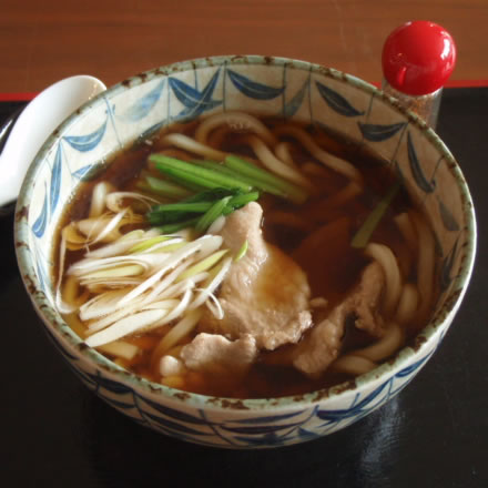 いなかフェ白山(はくさん)・田舎肉うどん・夏野菜の冷たいパスタ