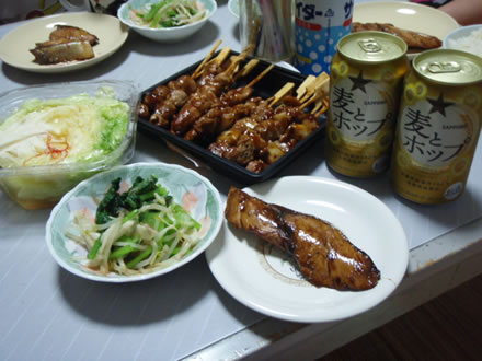新旧冷蔵庫交換の日・ぶり照焼・焼鳥・居酒屋漬・24hTV