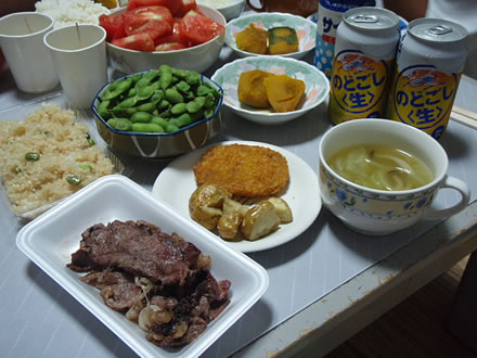 がんばろう東北!酒田産牛肉まつり・酒田産牛肉一皿200円