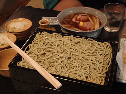 かんだやぶそば・せいろうそば・かも南ばんそば・てんぷらそば