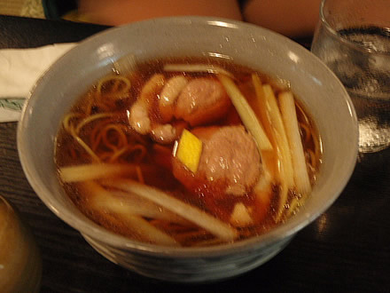 かんだやぶそば・せいろうそば・かも南ばんそば・てんぷらそば