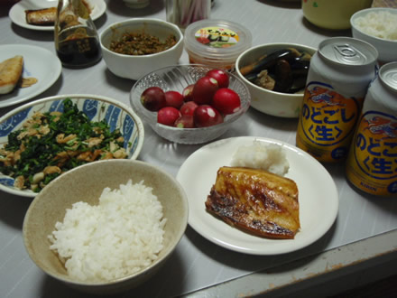 母の畑産はつか大根・塩サバ焼き・大根おろし
