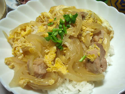 親子丼・揚げだし豆腐・もって菊