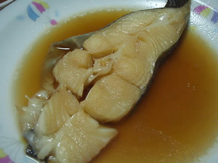 カレイの煮付・ポテト揚げ団子・青菜漬