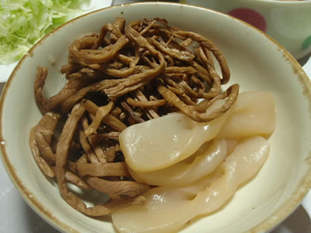 手作りコロッケ・メンチカツ・ぜんまいとこんにゃくの煮物・メンマ