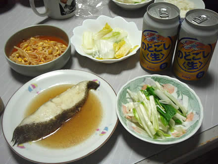 うるいのおひたし・からすかれいの煮物