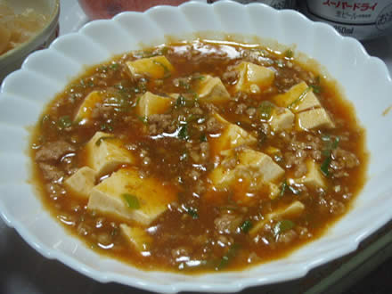 麻婆豆腐・肉じゃが・Asahiスーパードライ