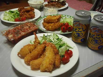 手作りえびフライ