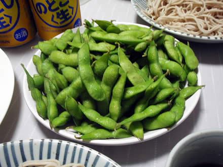 戸隠(とがくし)そば・鶴岡産枝豆・えび天・なす天・細竹天・かき揚げ