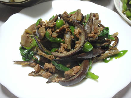 だだちゃ豆・すず音・茄子とピーマンと挽肉の炒め物・山形のだし・オイキムチ