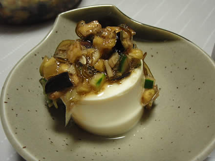 だだちゃ豆・すず音・茄子とピーマンと挽肉の炒め物・山形のだし・オイキムチ