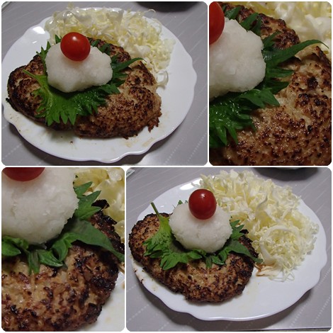 びっくりドンキー風・おろしそハンバーグ