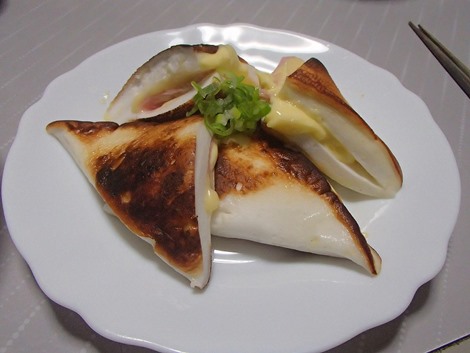麻婆豆腐・はんぺんのハムチーズサンド