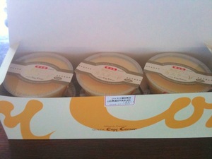 プリンの差し入れ