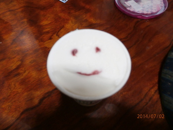 笑顔のアイス