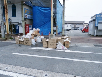 早朝の新庄市