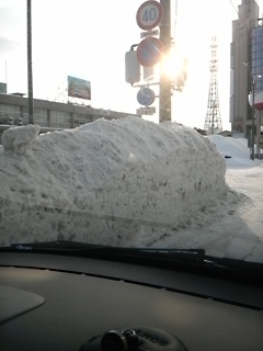 雪壁…すごっ…★