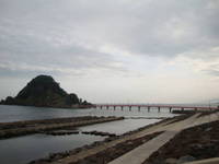 由良の白山島と白山神社